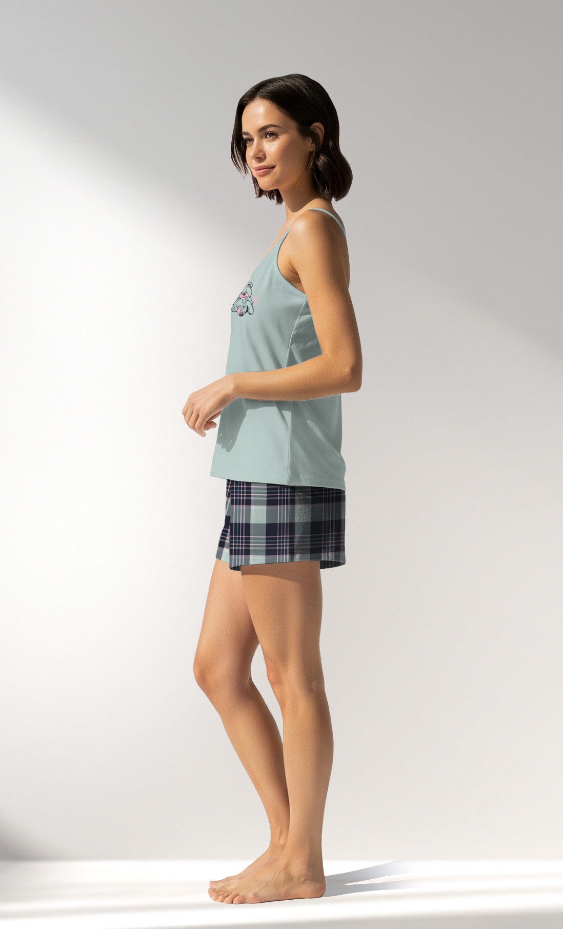 Woman Supreme JustEnjoy Thin Strap Short Set - A-13-4804 - Image 2