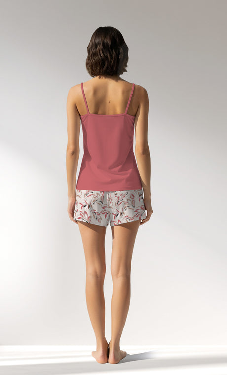 Woman Supreme ElegantLeav Thin Strap Short Set - B-16-1431 - Image 3