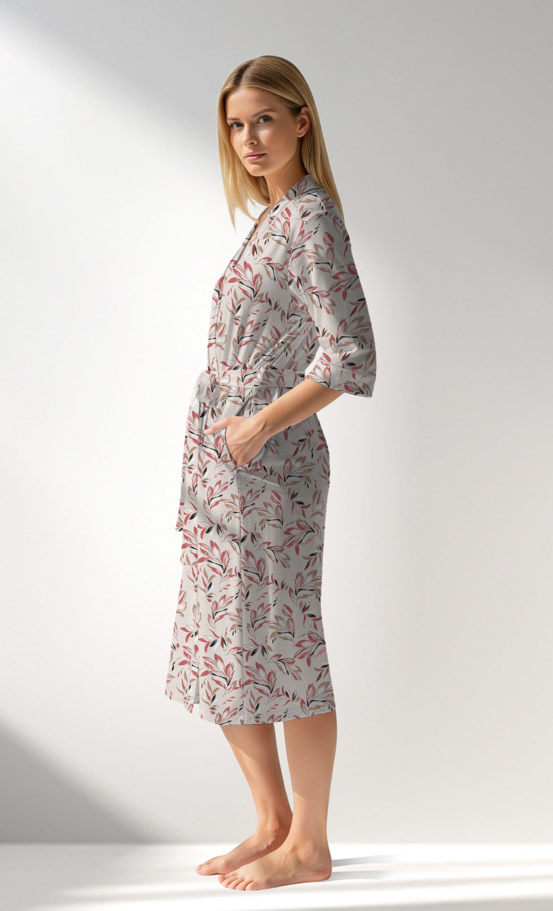 Woman Supreme ElegantLeav Dressing Gown - ROTASYON - Image 2