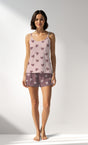 Woman Supreme BigHeart Thin Strap Short Set - ROTASYON (ACIK ZEMIN) - Image 1