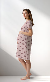 Woman Supreme BigHeart Pregnant Tunic - ROTASYON (ACIK ZEMIN) - Image 2