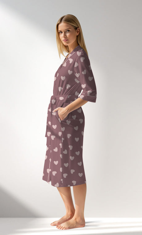 Woman Supreme BigHeart Dressing Gown - ROTASYON (KOYU ZEMIN) - Image 2