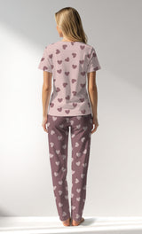 Woman Supreme BigHeart Pyjama Set - ROTASYON (ACIK ZEMIN) - Image 3
