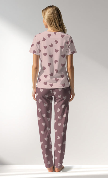Woman Supreme BigHeart Pyjama Set - ROTASYON (ACIK ZEMIN) - Image 3