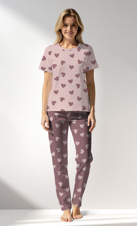 Woman Supreme BigHeart Pyjama Set - ROTASYON (ACIK ZEMIN) - Image 1