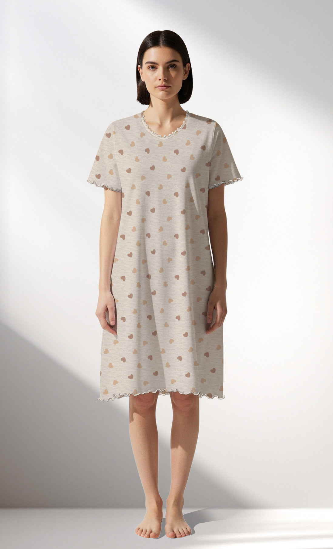 Woman Supreme SoftGleam V Neck Tunic - ROTASYON - Image 1