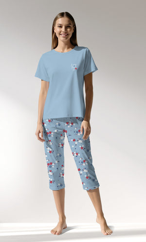 Woman Supreme Cherish Capri Set - B-19-4037 - Image 1