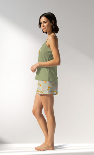 Woman Supreme GreenGarden Thin Strap Short Set - B-15-0523 - Image 2
