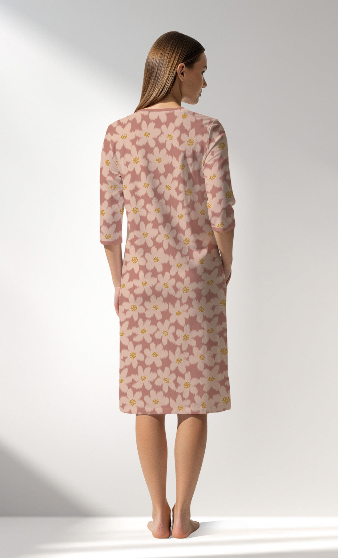 Woman Supreme RoseDown Home Dress - ROTASYON - Image 3