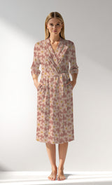 Woman Supreme RoseDown Dressing Gown - ROTASYON - Image 1