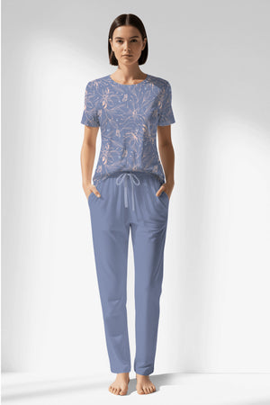 Woman Polyviscon Aurella Pocket Detail Pyjama Set - B-ROTASYON - Image 1