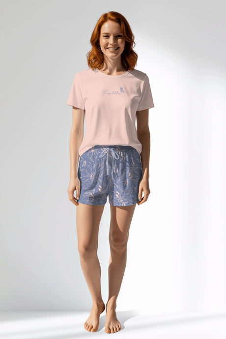 Woman Polyviscon Aurella Short Set - A-PEMBE - Image 1