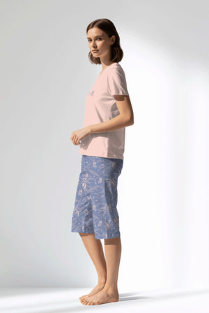 Woman Polyviscon Aurella Capri Set - A-PEMBE - Image 2