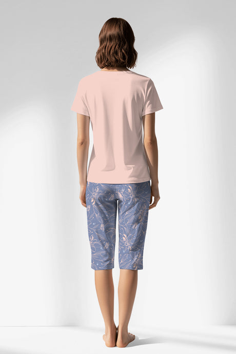 Woman Polyviscon Aurella Capri Set - A-PEMBE - Image 3