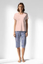 Woman Polyviscon Aurella Capri Set - A-PEMBE - Image 1