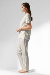 Woman Polyviscon Lina Pyjama Set - A-11-0606 - Image 2