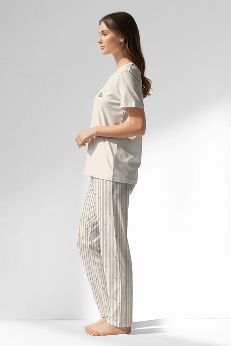 Woman Polyviscon Lina Pyjama Set - A-11-0606 - Image 2