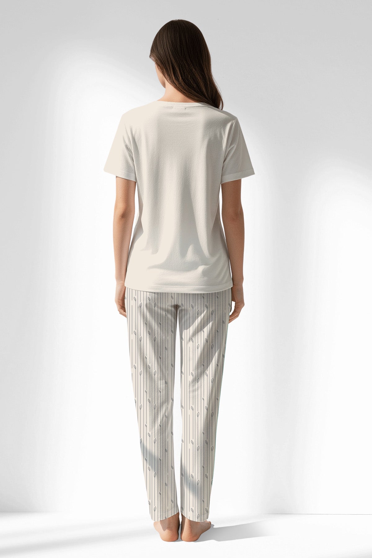 Woman Polyviscon Lina Pyjama Set - A-11-0606 - Image 3