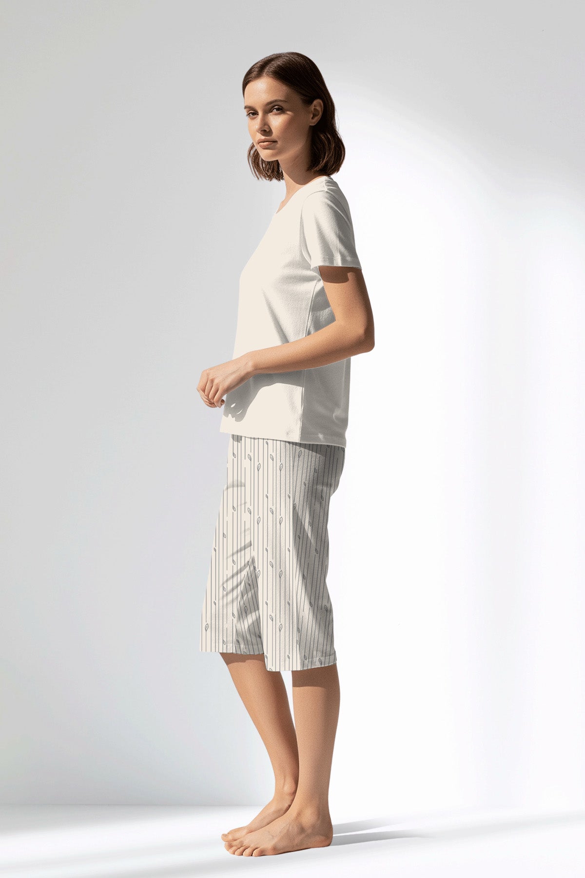 Woman Polyviscon Lina Capri Set - A-11-0606 - Image 2