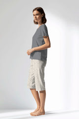 Woman Polyviscon Lina Capri Set - B-FUME - Image 2