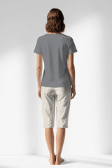 Woman Polyviscon Lina Capri Set - B-FUME - Image 1