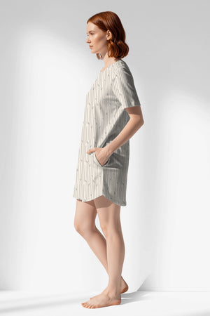 Woman Polyviscon Lina Pocket Detail Tunic - ROTASYON - Image 2