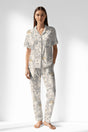 Woman Polyviscon Fresco Buttoned Pyjama Set - ROTASYON - Image 1