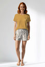 Woman Polyviscon Fresco Short Set - A-HONEY GOLD - Image 1