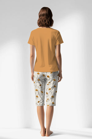 Woman Polyviscon Linora Capri Set - GOLDEN NUGGET - Image 1