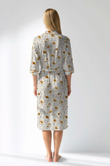 Woman Polyviscon Linora Dressing Gown - ROTASYON - Image 3