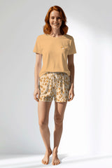Woman Polyviscon Mellow Short Set - SUNBURST - Image 1