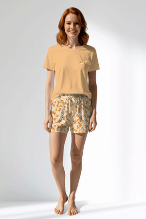 Woman Polyviscon Mellow Short Set - SUNBURST - Image 1