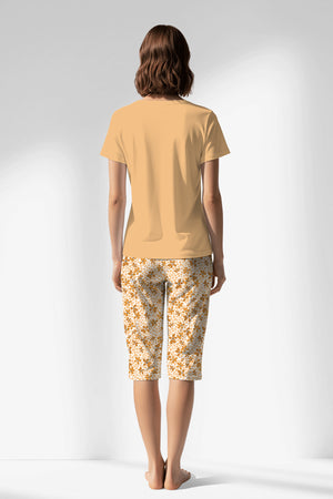 Woman Polyviscon Mellow Capri Set - SUNBURST - Image 1
