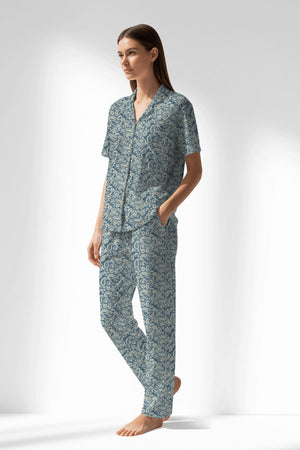 Woman Polyviscon Noble Buttoned Pyjama Set - ROTASYON - Image 2