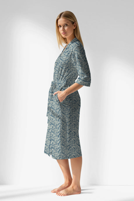 Woman Polyviscon Noble Dressing Gown - ROTASYON - Image 2
