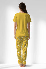 Woman Polyviscon Solaria Pyjama Set - SUPER LEMON - Image 3