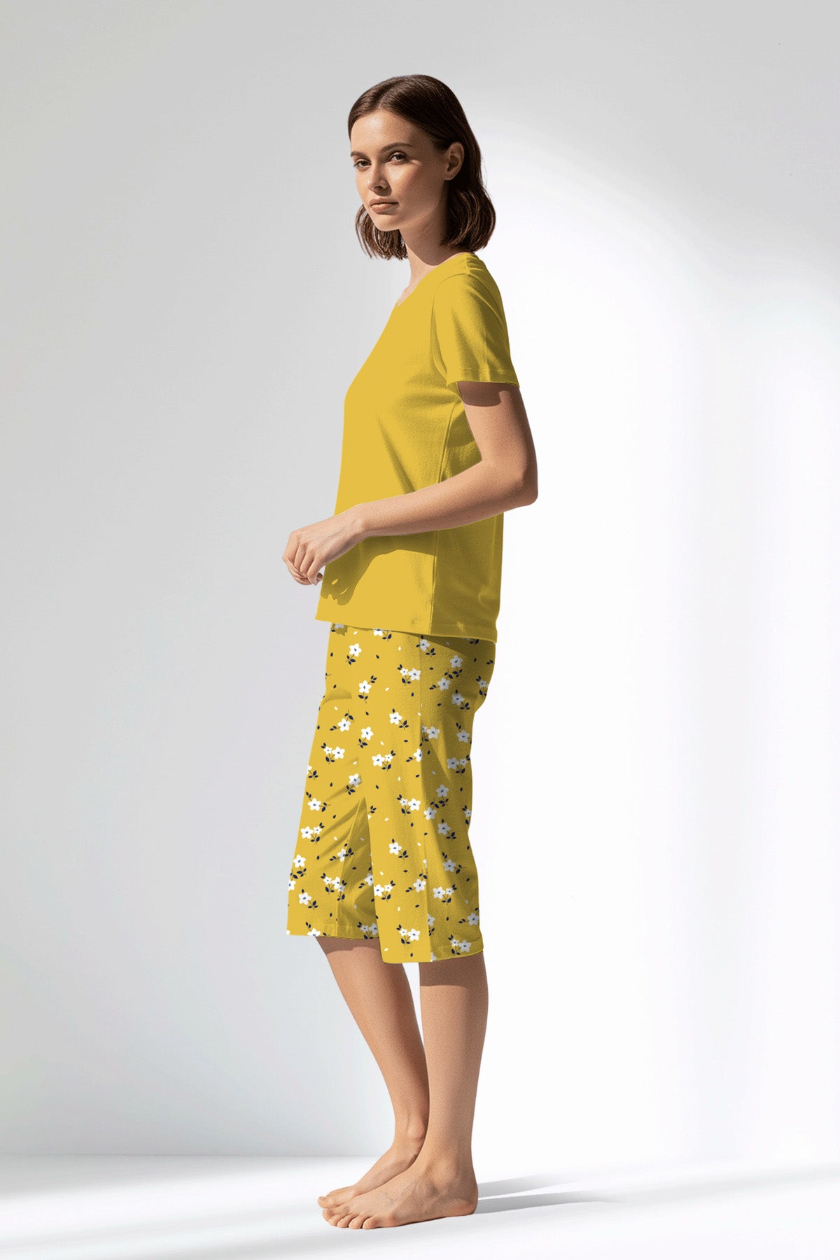 Woman Polyviscon Solaria Capri Set - SUPER LEMON - Image 2