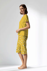 Woman Polyviscon Solaria Capri Set - SUPER LEMON - Image 2