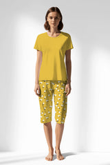Woman Polyviscon Solaria Capri Set - SUPER LEMON - Image 3