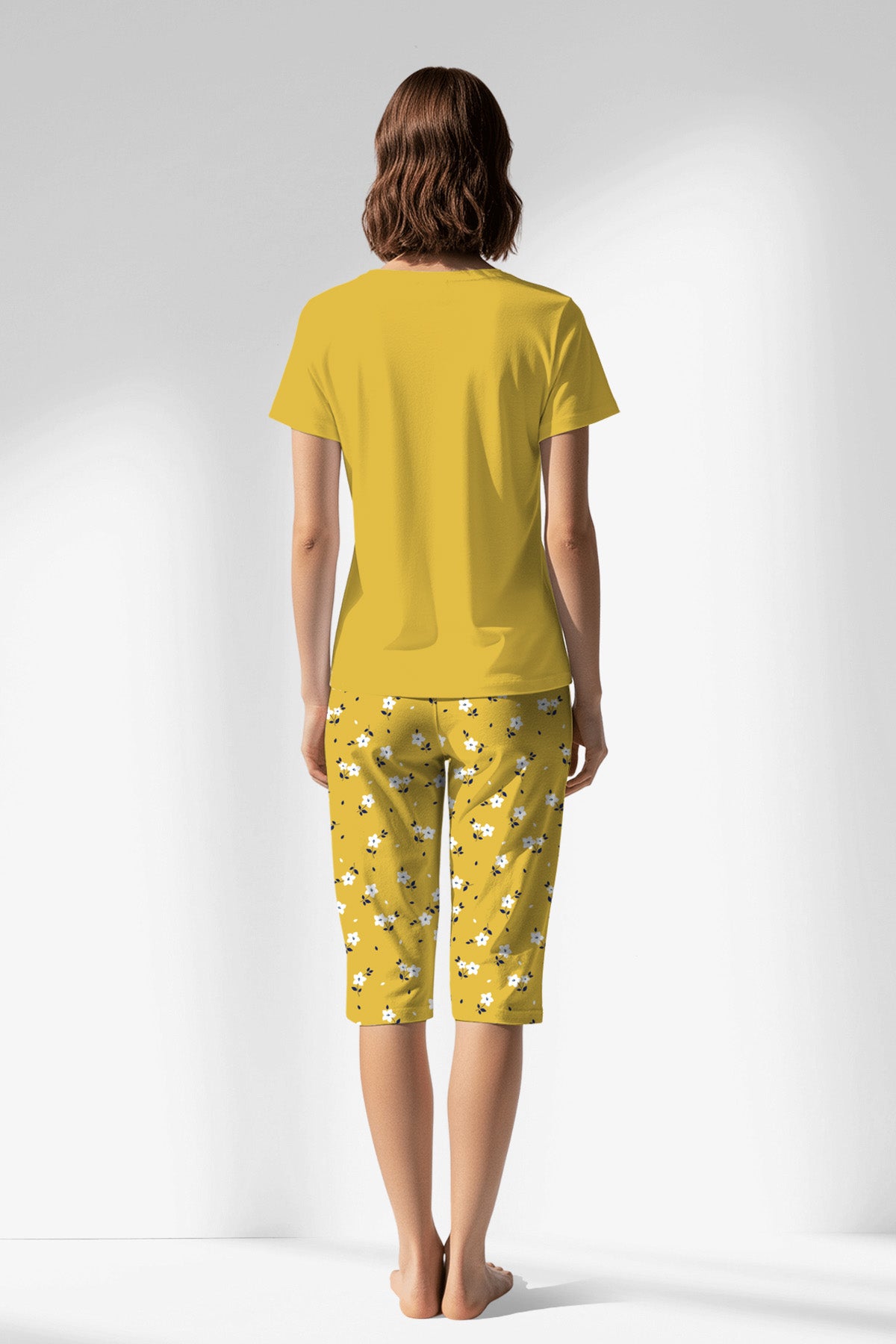 Woman Polyviscon Solaria Capri Set - SUPER LEMON - Image 1