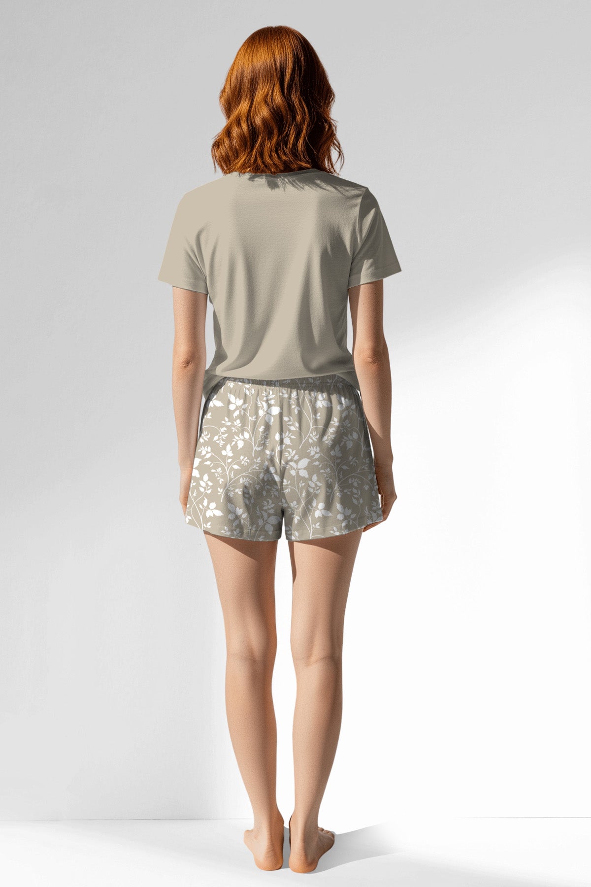 Woman Polyviscon Sprig Short Set - 14-1107 - Image 3