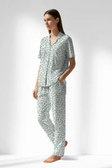 Woman Polyviscon Vanilla Buttoned Pyjama Set - B-ROTASYON - Image 2