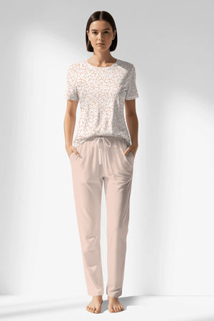Woman Polyviscon Vanilla Pocket Detail Pyjama Set - ROTASYON - Image 1