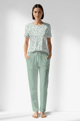 Woman Polyviscon Vanilla Pocket Detail Pyjama Set - B-ROTASYON - Image 1