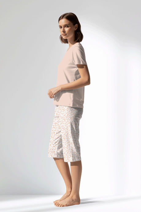 Woman Polyviscon Vanilla Capri Set - AQUA FOAM - Image 2
