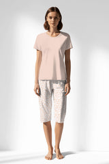 Woman Polyviscon Vanilla Capri Set - AQUA FOAM - Image 3
