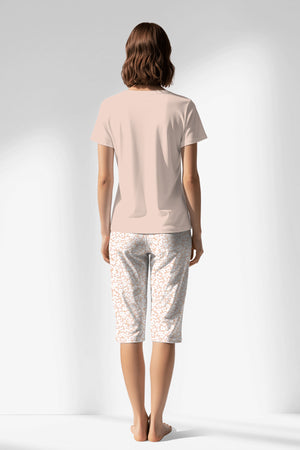 Woman Polyviscon Vanilla Capri Set - AQUA FOAM - Image 1