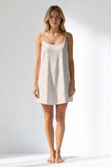 Woman Polyviscon Vanilla Thin Strap Tunic - ROTASYON - Image 1