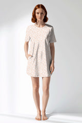 Woman Polyviscon Vanilla Pocket Detail Tunic - ROTASYON - Image 1