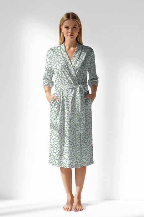 Woman Polyviscon Vanilla Dressing Gown - B-AQUA ROTASYON - Image 1